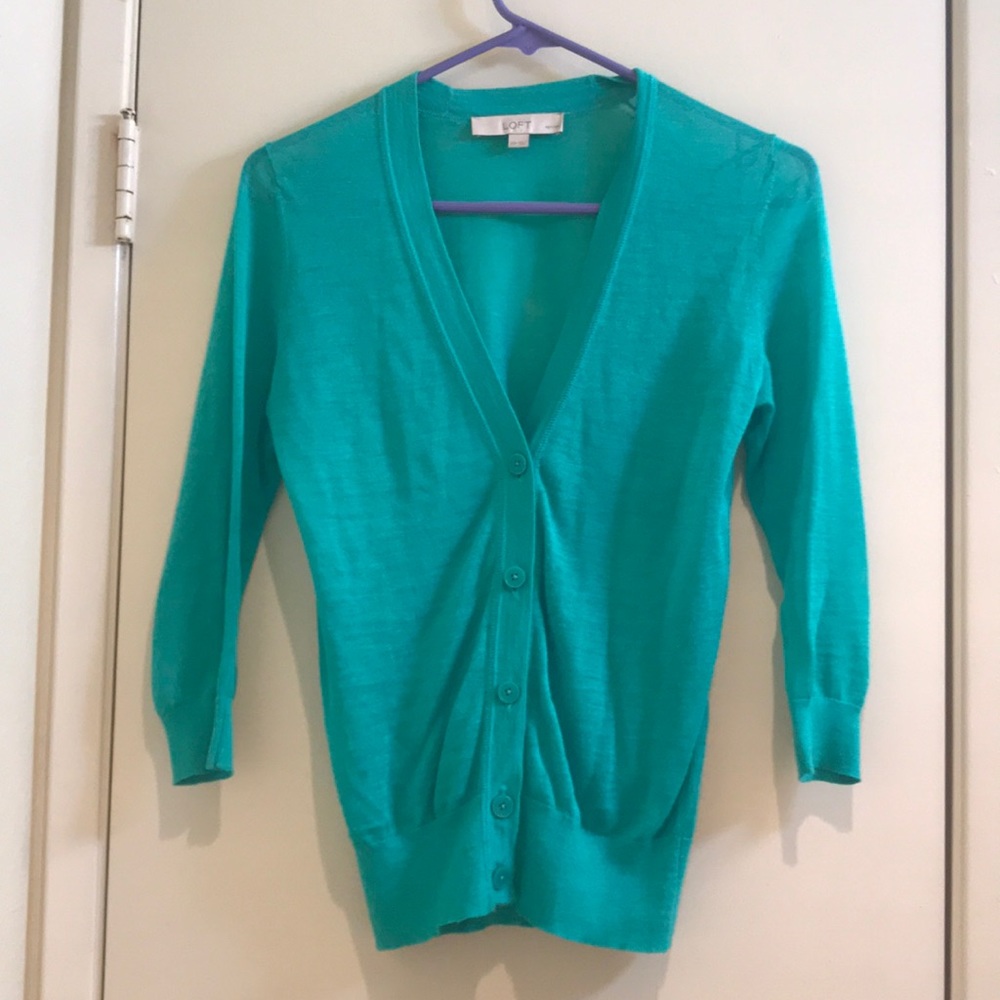 Ann Taylor Loft Teal Sweater🎉